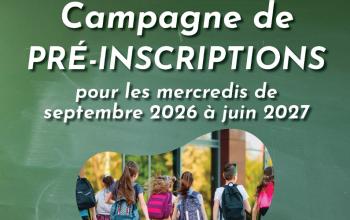Pré-inscriptions ACM mercredis de septembre 2026 à juin 2027